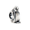 Sterling Silver 11.25x8mm Penguin Slider Bead