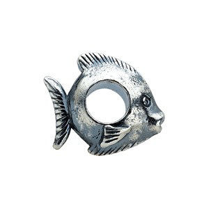 Sterling Silver 12.25x11.25mm Fish Bead