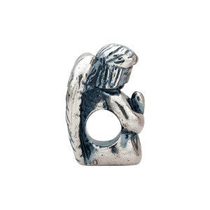 Sterling Silver 15.75x14.5mm Angel Slider Bead