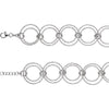 Sterling Silver Circle Chain Necklace ( 18.00-Inch )