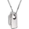 14k White Gold 3/8 CTW Diamond 18" Necklace