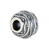 Sterling Silver 12.25x11.5mm Round Deco Spacer Bead