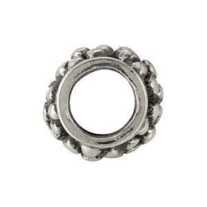 Sterling Silver 10mm Daisy Bead