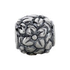 Sterling Silver 10.9mm Floral Round Bead