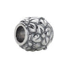 Sterling Silver 10.9mm Floral-Inspired Round Bead