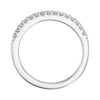 14k White Gold 1/4 CTW Diamond Band for 5.2mm Engagement Size 7