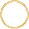 14k Yellow Gold 4mm Flat Milgrain Comfort Fit Satin & Hammer Finish Band Size 11