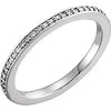 1/8 CTW Diamond Wedding Band for Matching Engagement Ring in Platinum (Size 6 )