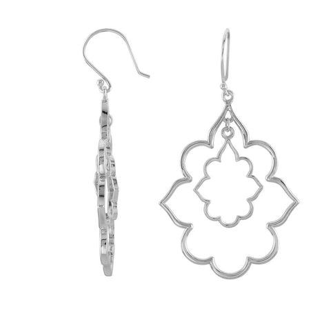 Sterling Silver Decorative Earrings