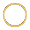 14K White & Yellow Gold 4mm Fluted Band Size 8