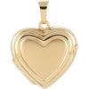 15.75x17.25 mm Heart Shaped Locket in 14K Yellow Gold