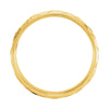 14K Yellow & White 6mm Comfort-Fit Design Band Size 7.5