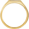 14k Yellow Gold Signet Ring, Size 11