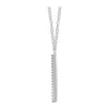 14k White Gold 1/6 CTW Diamond "V" 18" Necklace