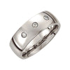 08.00 mm Dura Cobalt 0.15 CTTW Diamond Domed Wedding Band Ring (Size 10 )