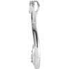14k White Gold 1/3 CT Diamond Freeform Pendant