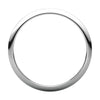 14k White Gold 1.5mm Half Round Band , Size 7.5