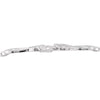 14k White Gold Bracelet Center