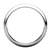 Sterling Silver 4mm Half Round Band, Size 6.5