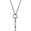 14k White Gold Tiny Posh Petite Anchor 16-18" Necklace