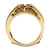 14k Yellow Gold 1/4 CTW Diamond Ring Guard, Size 7