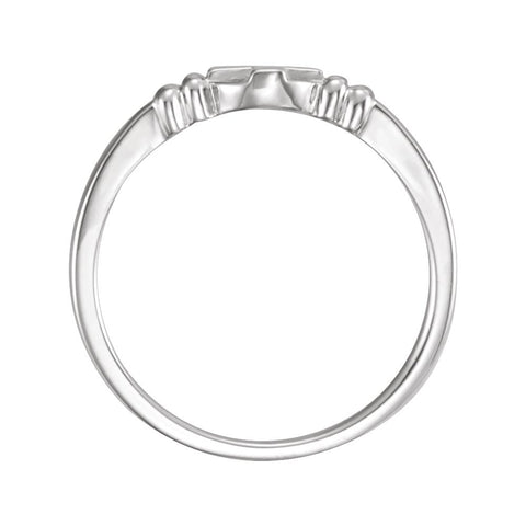 Sterling Silver Chastity Ring, Size 5