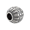 Sterling Silver 11.25x10.45mm Round Vintage-Style Bead
