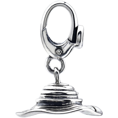 Sterling Silver Floppy Hat with Flower Charm