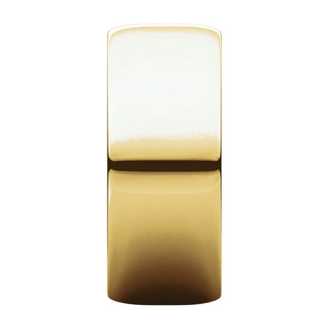 10k Yellow Gold 8mm Half Round Light Band, Size 8