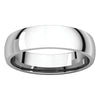 Sterling Silver 5mm Light Comfort Fit Band, Size 5