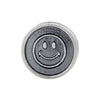 Sterling Silver 10.25x7mm Smiley Face Cylinder Bead