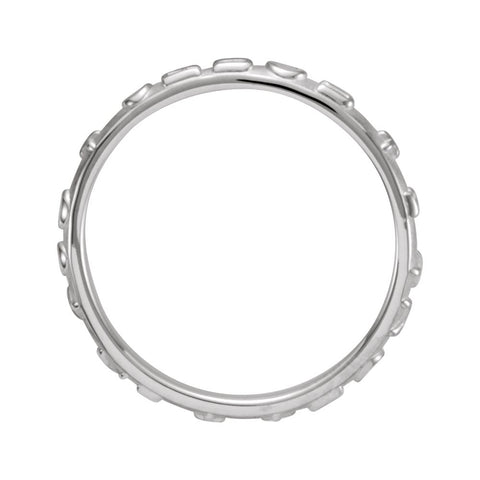 Sterling Silver Prayer Ring, Size 10