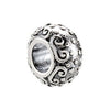 Sterling Silver 10x5.75mm Decorative Bead