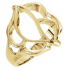 Metal Fashion Ring in 10K Yellow Gold (Size 6)