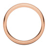 10k Rose Gold 6mm Light Comfort Fit Band, Size 12