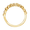 14k Yellow Gold 1/8 CTW Diamond Stackable Anniversary Band, Size 7