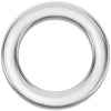 14k White Gold 15mm Circle Chain Slide