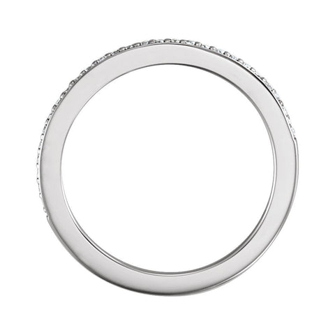 Platinum 1/8 CTW Diamond Band, Size 7