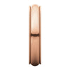 14k Rose Gold 4mm Milgrain Comfort Fit Band, Size 9