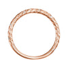 14k Rose Gold .04 CTW Diamond Rope Band, Size 7