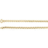 6.5 mm Hollow Rolo Chain in 14k Yellow Gold ( 16-Inch )