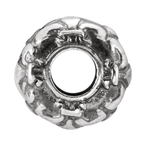 Sterling Silver 11.5x6.5mm Fleur de Lis Accent Bead