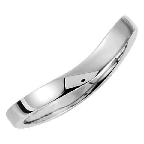 Stackable Metal Fashion Ring in 14K White Gold (Size 6)