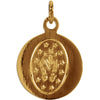 14k Yellow Gold 12mm Miraculous Medal