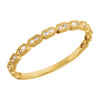 14k Yellow Gold 0.08 ctw. Diamond Ring, Size 7