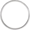 14k White Gold 4mm Flat Band with Hammer Finish Size 7