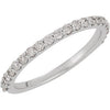 14k White Gold 3/8 ctw. Diamond Band, Size 7