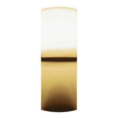 10k Yellow Gold 7mm Light Comfort Fit Band, Size 12
