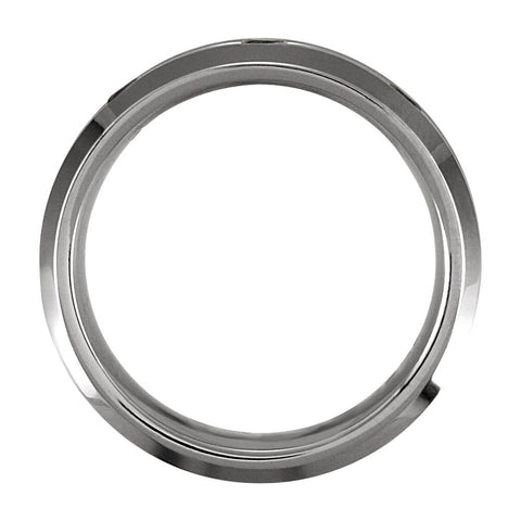 Cobalt .24 CTW Black Diamond Grooved Band 14