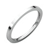 14k White Gold 1.5mm Flat Comfort-Fit Band, Size 5.5